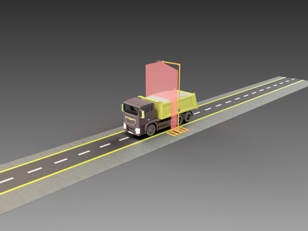 Truck Volume Measurement system, Non-Contact 3 Dimensional Volumetric Measurement